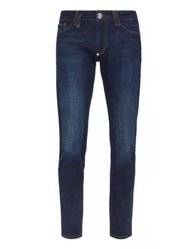 Джинсовые брюки Slim Fit Basic Philipp Plein, цвет Pure Blue