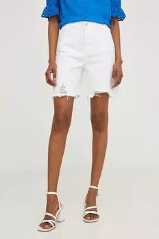 Джинсовые шорты Answear Lab, белый