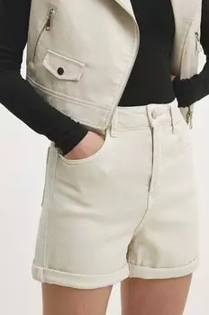 Джинсовые шорты Answear Lab, бежевый