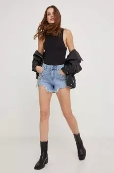 Джинсовые шорты Answear Lab, синий