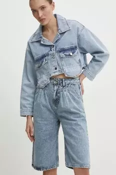 Джинсовые шорты Answear Lab, синий