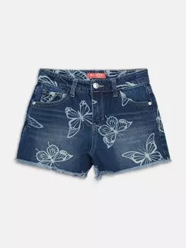 Джинсовые шорты-бабочки (7-14) Guess Factory, цвет Dark Wash