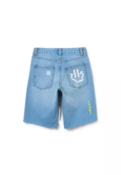 Джинсовые шорты BERMUDA WITH ABRASIONS OVS, синий