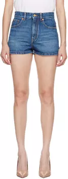 Джинсовые шорты Blue Hardware Denim scuro Valentino