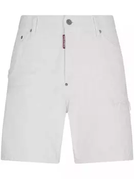 Джинсовые шорты bull Dsquared2, белый