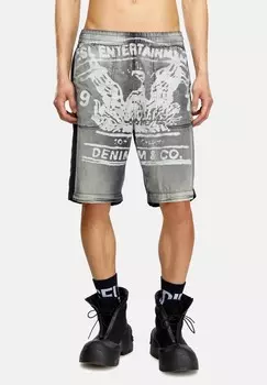 Джинсовые шорты Diesel, черный