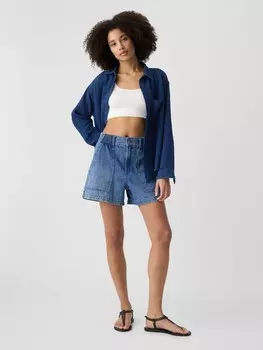Джинсовые шорты Gap, синий