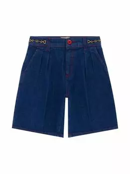 Джинсовые шорты Gucci, синий