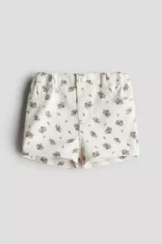 Джинсовые шорты H&M, белый