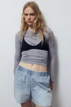 Джинсовые шорты H&M, синий