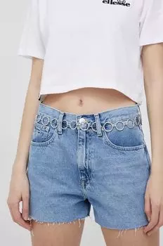 Джинсовые шорты из хлопка BF0012 DW0DW12458.PPYY Tommy Jeans, синий