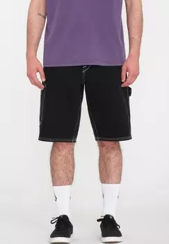 Джинсовые шорты LABORED UTILITY Volcom, цвет black