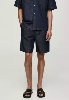 Джинсовые шорты LESTE Mango, синий