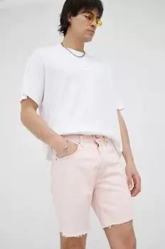 Джинсовые шорты Levi's, розовый