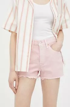 Джинсовые шорты Levi's, розовый
