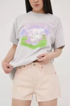 Джинсовые шорты Levi's, розовый
