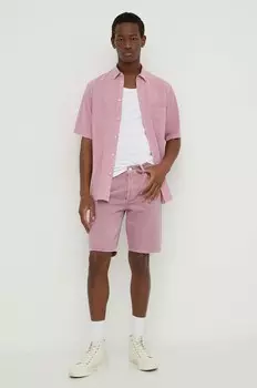 Джинсовые шорты Levi's, розовый