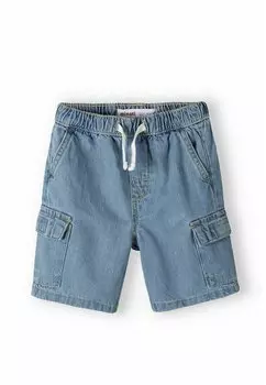 Джинсовые шорты MINOTI, цвет light blue denim