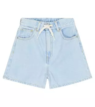 Джинсовые шорты MM6 Maison Margiela, синий