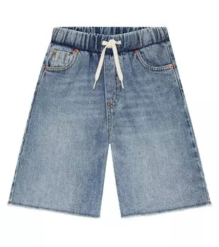 Джинсовые шорты MM6 Maison Margiela, синий