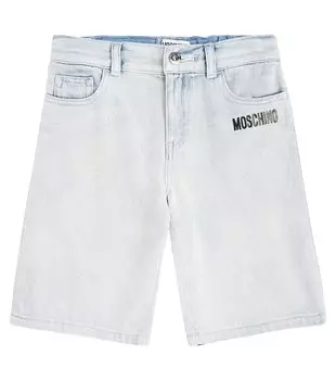 Джинсовые шорты Moschino, синий
