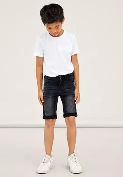 Джинсовые шорты NKMTHEO Name it, цвет black denim