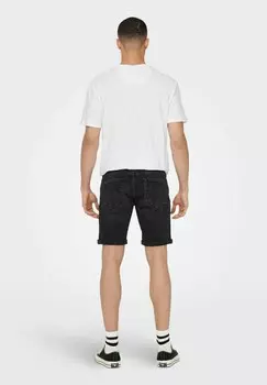 Джинсовые шорты Only & Sons, цвет Mottled Dark Grey