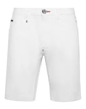 Джинсовые шорты Philipp Plein, белый
