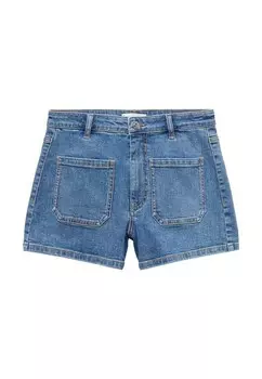 Джинсовые шорты POCKETS Mango Kids, темно-синий