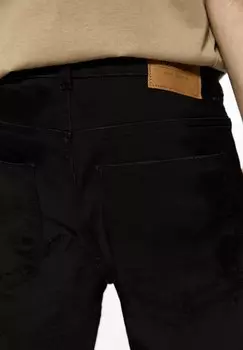 Джинсовые шорты PULL&BEAR, черные