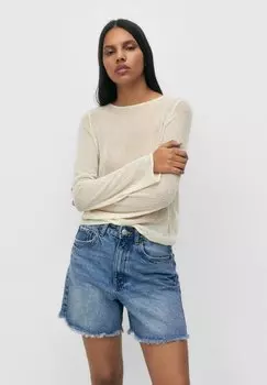 Джинсовые шорты PULL&BEAR, синий