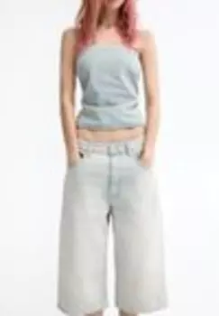 Джинсовые шорты Pull&Bear, синий