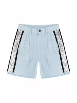 Джинсовые шорты с лампасами DKNY