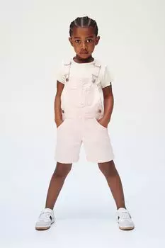Джинсовые шорты с нагрудником H&M, розовый