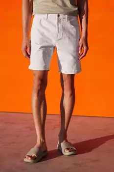 Джинсовые шорты стрейч Next, белый
