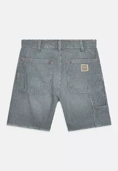 Джинсовые шорты STRIPED CARPENTER Ralph Lauren, серый