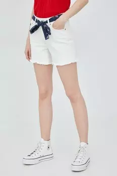 Джинсовые шорты Superdry, белый