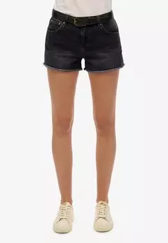 Джинсовые шорты Superdry, черный