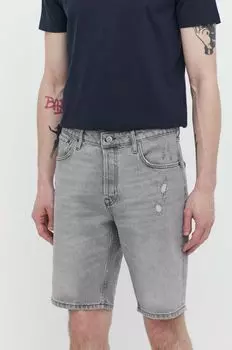 Джинсовые шорты Superdry, серый