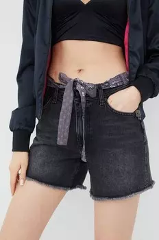 Джинсовые шорты Superdry, серый