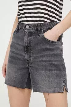 Джинсовые шорты Superdry, серый