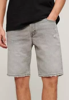 Джинсовые шорты Superdry, темно-серый