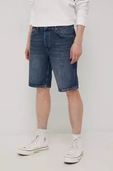 Джинсовые шорты Superdry, темно-синий