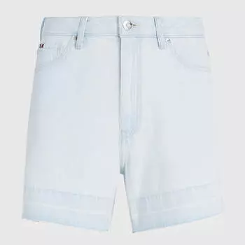 Джинсовые шорты Tommy Hilfiger High Waist Light Wash, светло-голубой