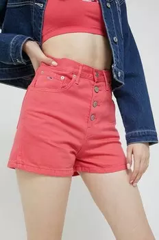 Джинсовые шорты Tommy Jeans, розовый