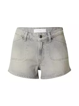 Джинсовые шорты TOPSHOP Regular Jeans, серый деним