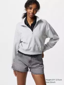 Джинсовые шорты Uniqlo, серый