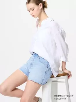 Джинсовые шорты Uniqlo, синий