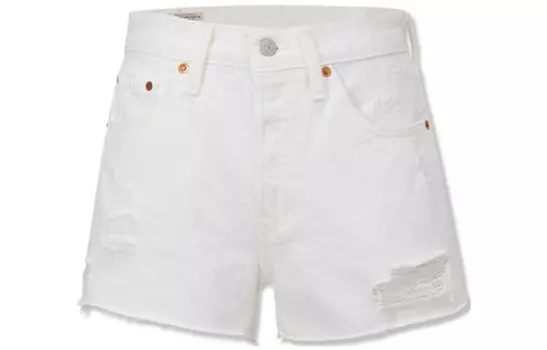 Джинсовые шорты женские белые Levi’S