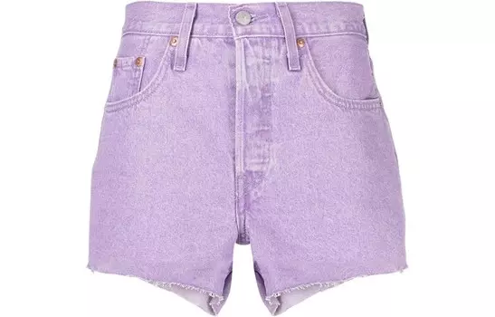 Джинсовые шорты женские фиолетовые Levi’S